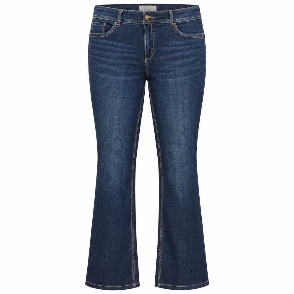 Chico's 1.5 So Slimming Dark Wash Bootcut Jeans Women US 10 Y2K Indie Sleaze